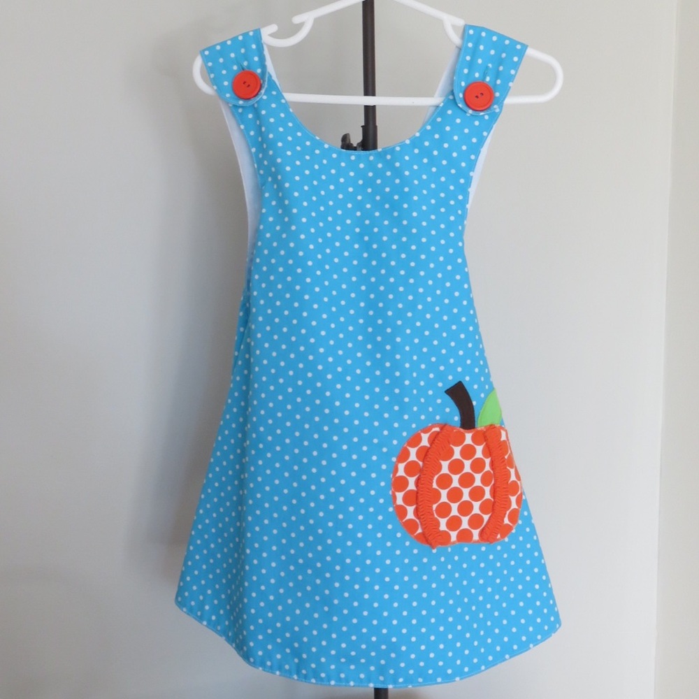Kelly’s Kids “Jane Jumper” pumpkin appliqué, 2T